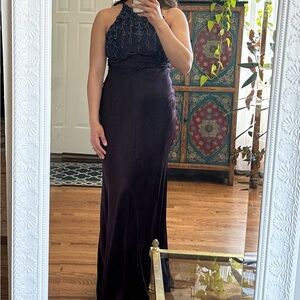 Blondie and me Evening purple dress with beaded details